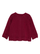 Cardigan per neonata Tartine Et Chocolat rosso con dettaglio ricamato - Rubino Kids