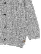 Cardigan per neonata Tartine Et Chocolate grigio con scollo a V - Rubino Kids