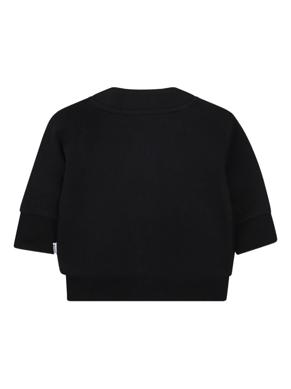 Cardigan per neonato BOSS Kidswear nero con bottoni - Rubino Kids