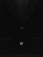 Cardigan per neonato Emporio Armani Kids blu con bottoni tascabili - Rubino Kids