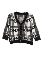 Cardigan per neonato John Richmond Junior multicolore con motivo a quadri - Rubino Kids