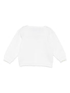 Cardigan per neonato La Stupenderia beige con scollo a V - Rubino Kids