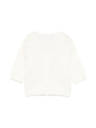 Cardigan per neonato La Stupenderia bianco con design lavorato a maglia - Rubino Kids