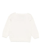 Cardigan per neonato La Stupenderia bianco con scollo a V - Rubino Kids