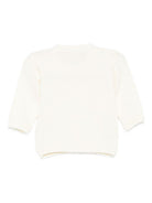 Cardigan per neonato La Stupenderia bianco con trama a coste - Rubino Kids