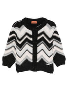 Cardigan per neonato Missoni Kids multicolore con motivo a zigzag - Rubino Kids