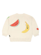 Cardigan per neonato Molo beige con motivo a intarsio e chiusura frontale con abbottonatura - Rubino Kids