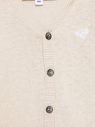 Cardigan per neonato Tartine Et Chocolat beige con ricamo e bordo a contrasto - Rubino Kids