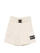 Cargo corti per bambino Just Cavalli Kids beige con cintura - Rubino Kids