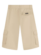 Cargo corti per bambino Kenzo Kids beige con applicazione - Rubino Kids