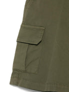 Cargo corti per bambino Paolo Pecora Kids verde con due tasche laterali oblique - Rubino Kids