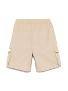 Cargo corti per neonato Moschino Kids beige con applicazione - Rubino Kids