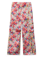 Cargo per bambina Off - White Kids multicolore in crepe de chine con stampa all - over - Rubino Kids