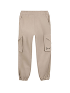 Cargo per bambino Kenzo Kids beige con tasche cargo laterali - Rubino Kids