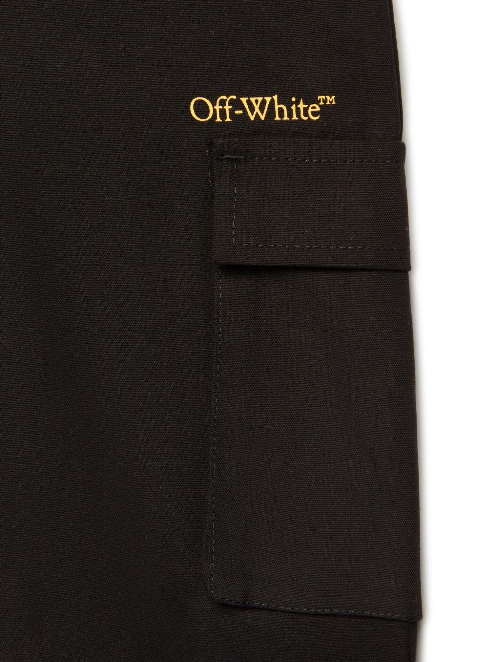 Cargo per bambino Off - White Kids Bookish marrone con due tasche con patta - Rubino Kids