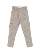 Cargo per bambino Paolo Pecora Kids marrone a quadri - Rubino Kids