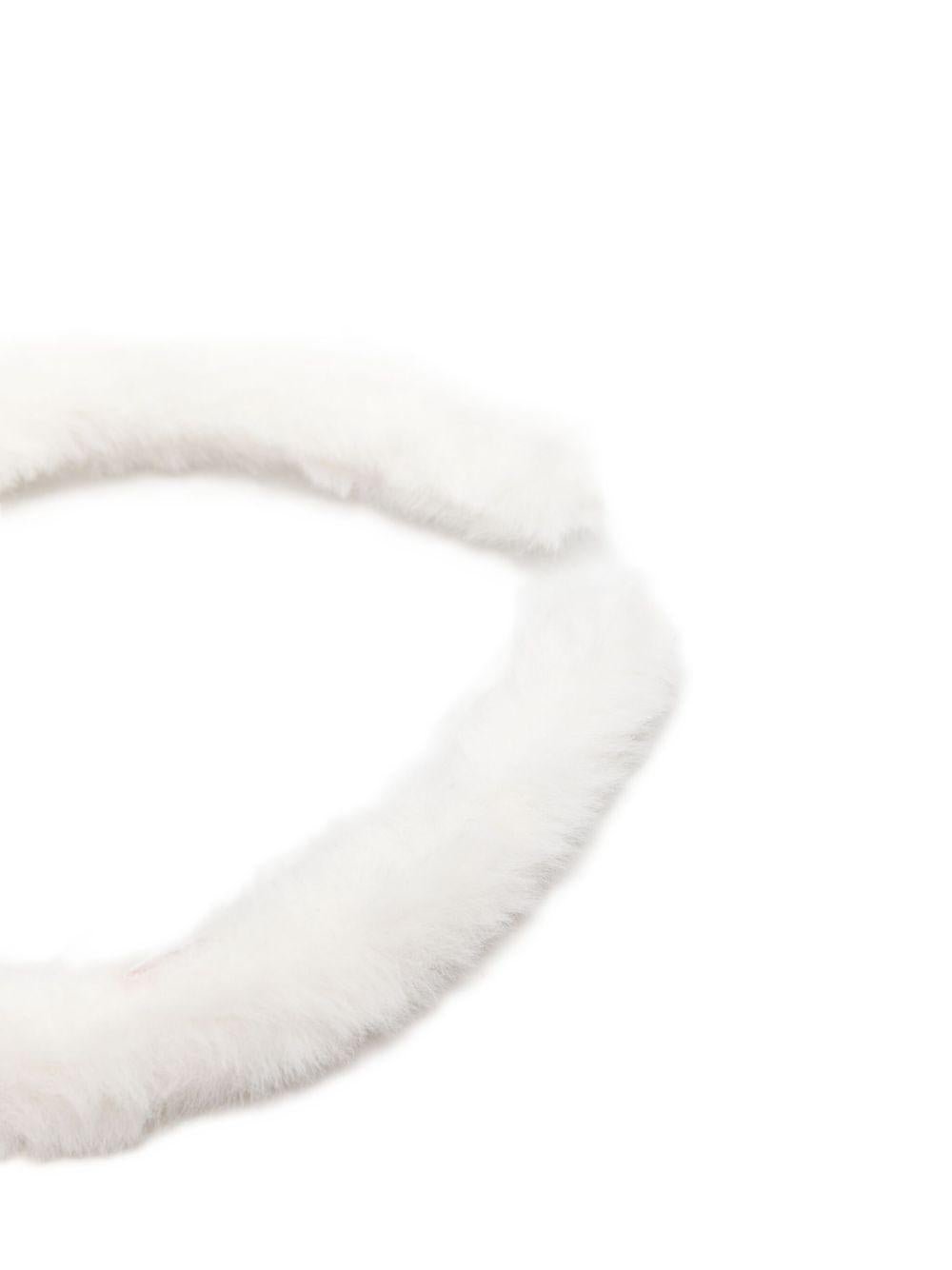 Cerchietto per bambina Bonpoint bianco con orecchie da coniglio - Rubino Kids