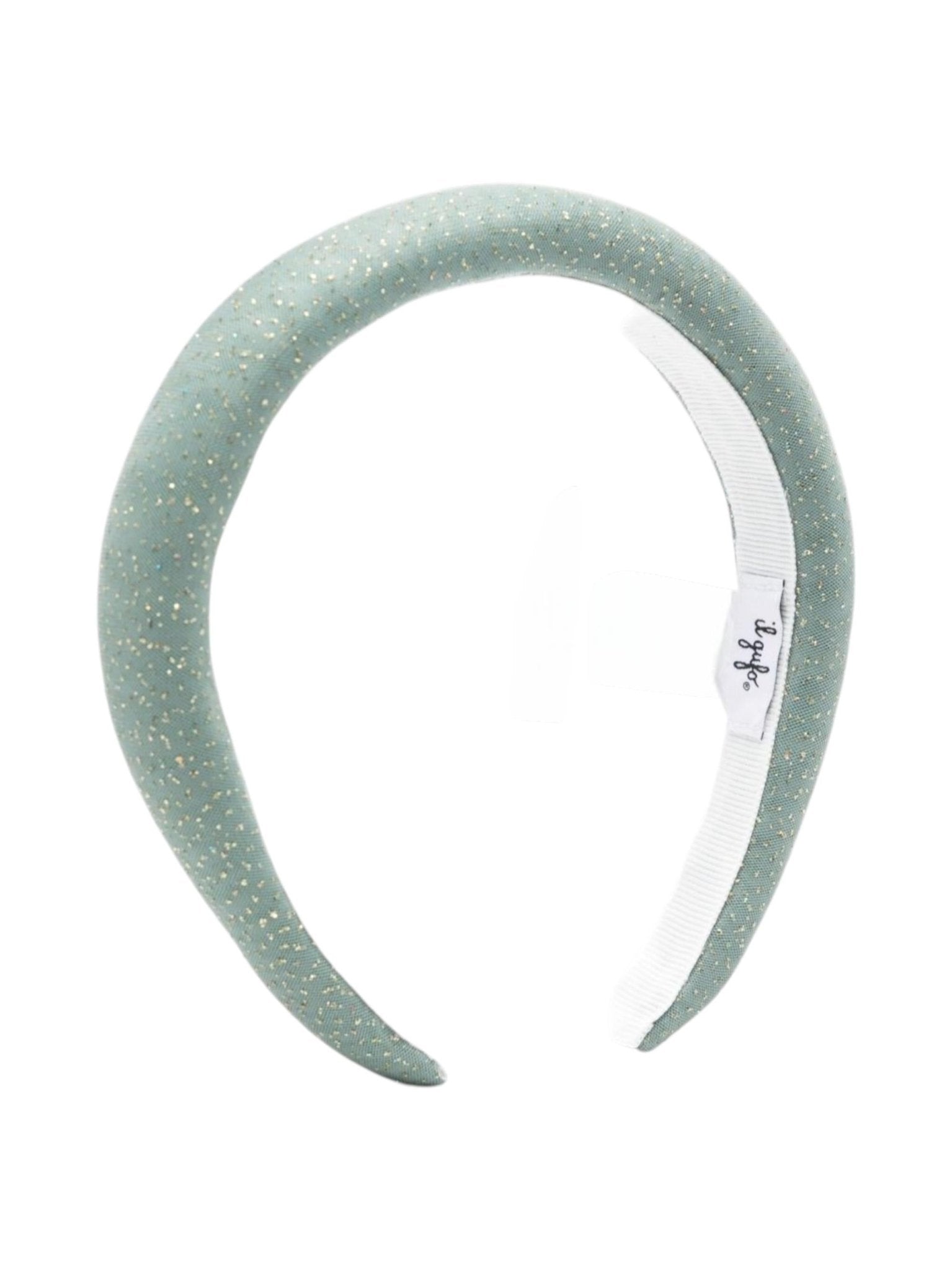 Cerchietto per bambina Il Gufo verde con effetto glitter - Rubino Kids