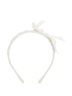 Cerchietto per bambina Monnalisa bianco con cristalli