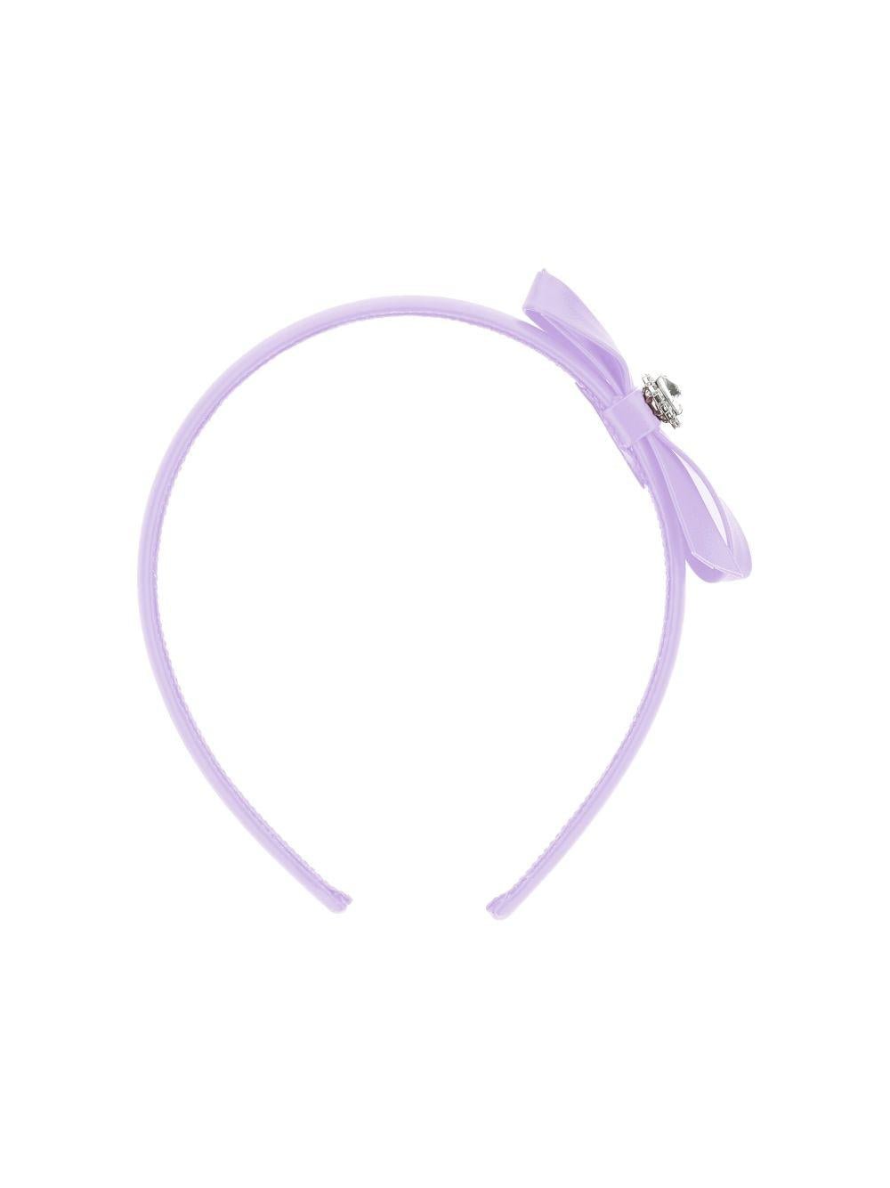 Cerchietto per bambina Monnalisa lilla con fiocco - Rubino Kids