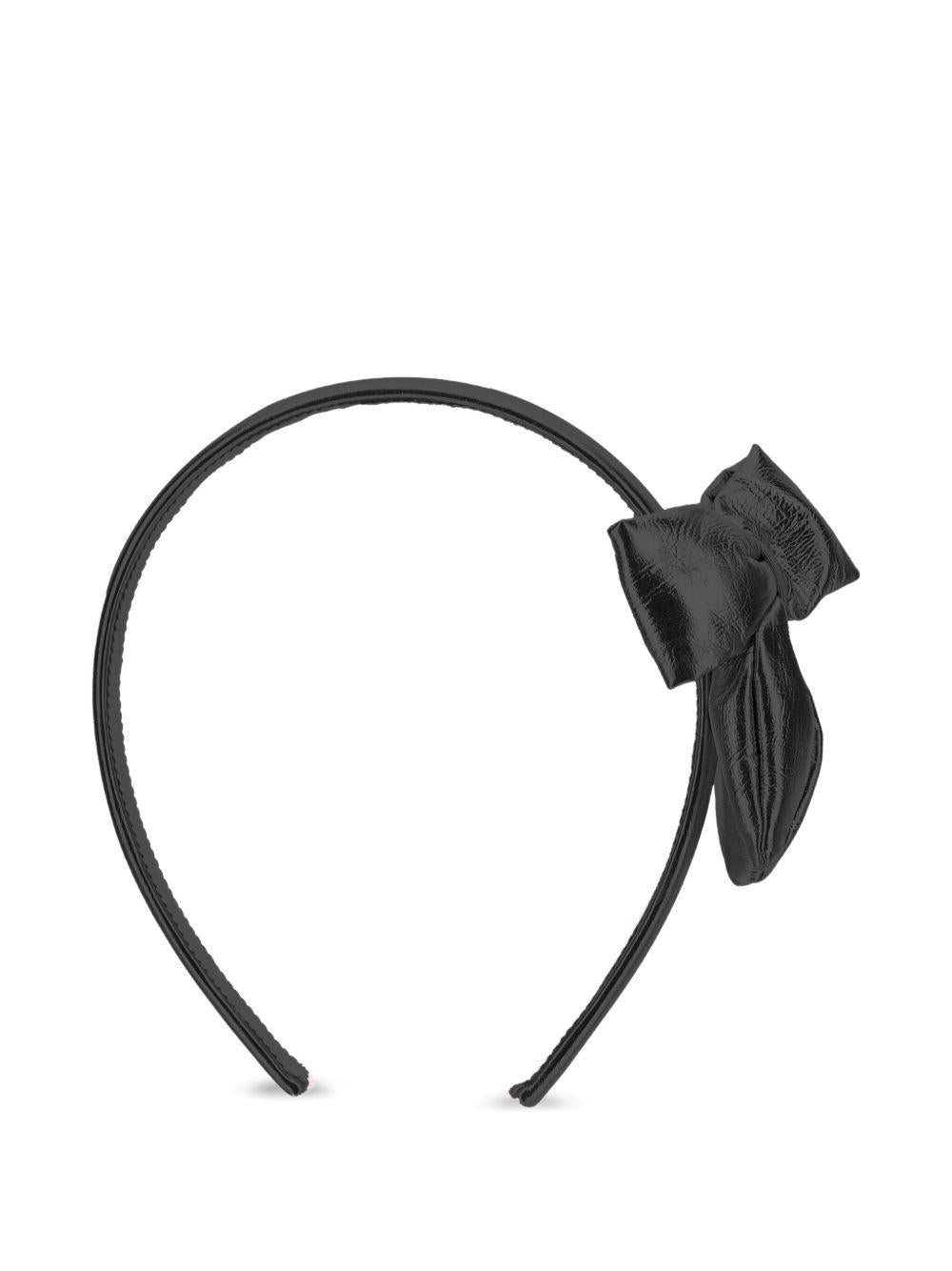 Cerchietto per bambina Monnalisa nero con fiocco - Rubino Kids