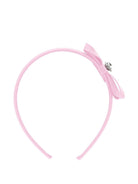 Cerchietto per bambina Monnalisa rosa con fiocco - Rubino Kids