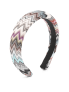 Cerchietto per capelli per bambina Missoni Kids multicolore con motivo a zigzag - Rubino Kids