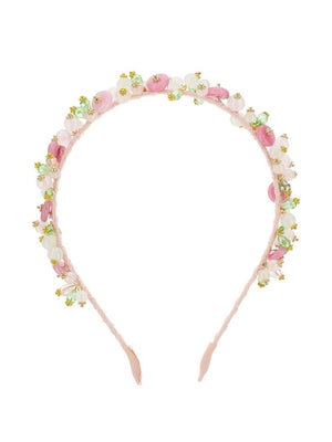 Monnalisa pink floral headband for girls