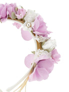 Cerchietto per capelli per bambina Monnalisa viola con applicazione fiori - Rubino Kids