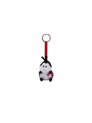 MC2 ST. Barth Kids Multicolor Mini Plush Ladybug Charm with Red Lace