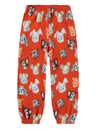 Chino per bambina Molo rosso in cotone biologico - Rubino Kids