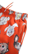 Chino per bambina Molo rosso in cotone biologico - Rubino Kids
