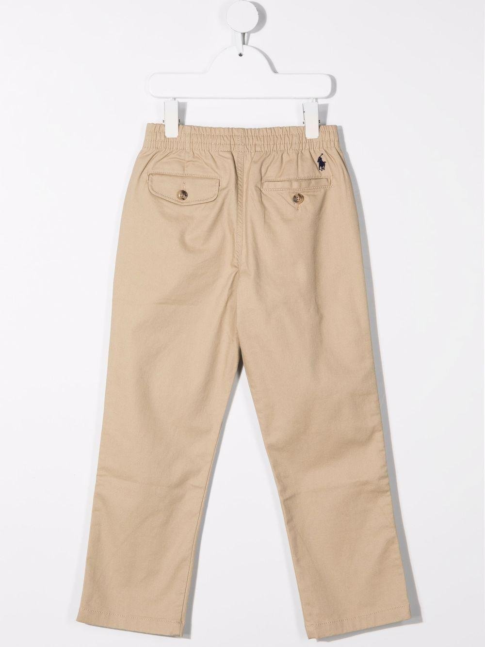 Chino per bambino POLO RALPH LAUREN KIDS beige elasticizzati - Rubino Kids