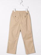 Chino per bambino POLO RALPH LAUREN KIDS beige elasticizzati - Rubino Kids
