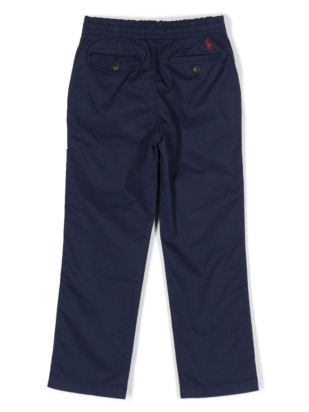 Chino per bambino POLO RALPH LAUREN KIDS blu elasticizzati - Rubino Kids