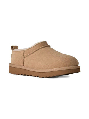 Ciabatte Classic Micro per bambina UGG Kids beige con design slip