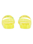 Ciabatte per bambina Billieblush gialle con logo in rilievo sul davanti - Rubino Kids