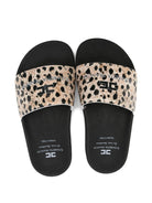 Ciabatte per bambina Elisabetta Franchi La Mia Bambina animalier con logo sul davanti - Rubino Kids