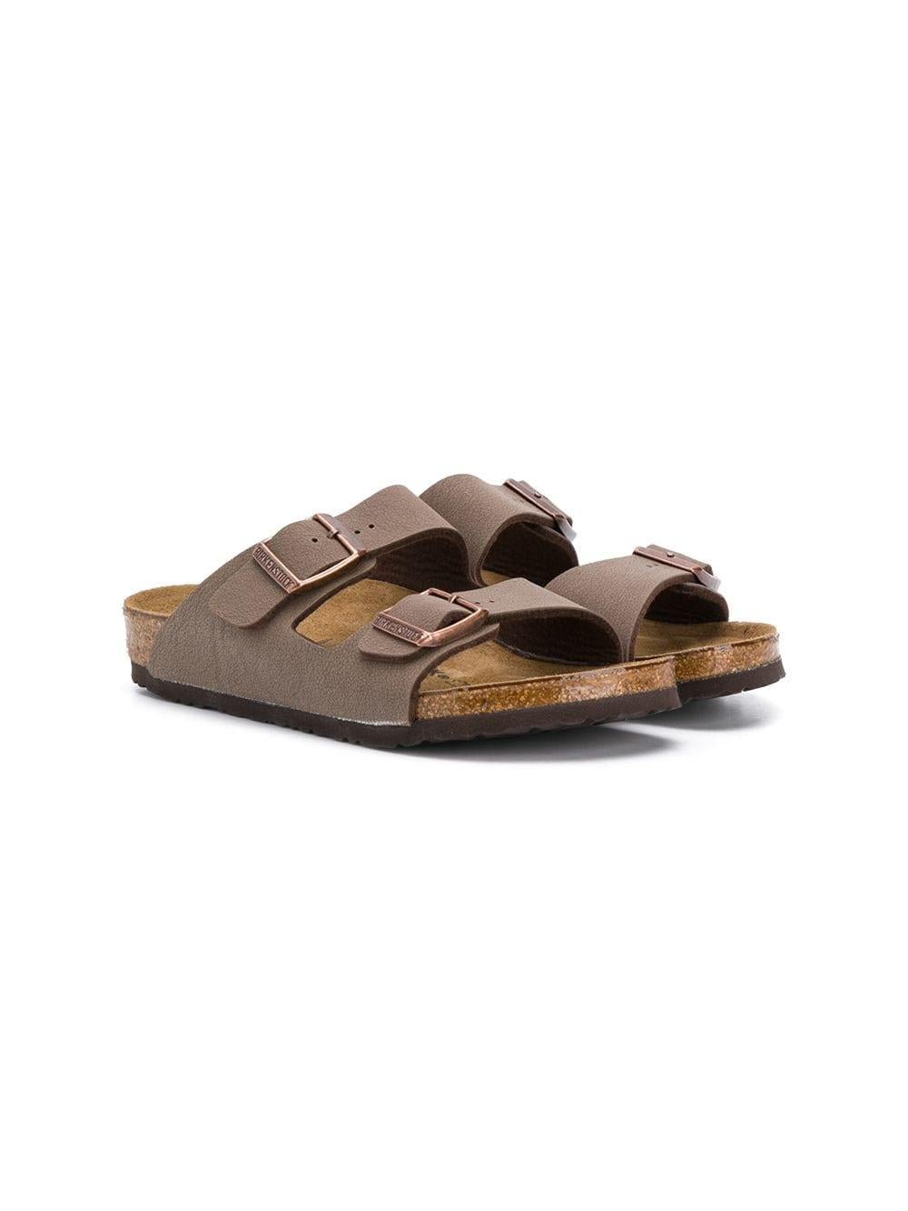 Ciabatte per bambini Birkenstock Kids marrone con fibbia - Rubino Kids
