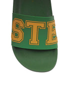 Ciabatte per bambino Stella McCartney Kids verdi con scritta Stella - Rubino Kids