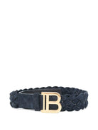 Cintura per bambina Balmain Kids blu navy con fibbia - Rubino Kids