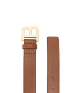 Cintura per bambina Balmain Kids marrone chiaro con fibbia - Rubino Kids