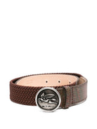 Cintura per bambino ETRO KIDS marrone in pelle intrecciata - Rubino Kids