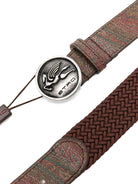 Cintura per bambino ETRO KIDS marrone in pelle intrecciata - Rubino Kids