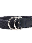 Cintura per bambino Paolo Pecora Kids blu in pelle intrecciata - Rubino Kids