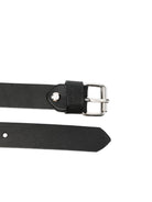 Cintura per bambino Paolo Pecora Kids nero in pelle con fibbia - Rubino Kids