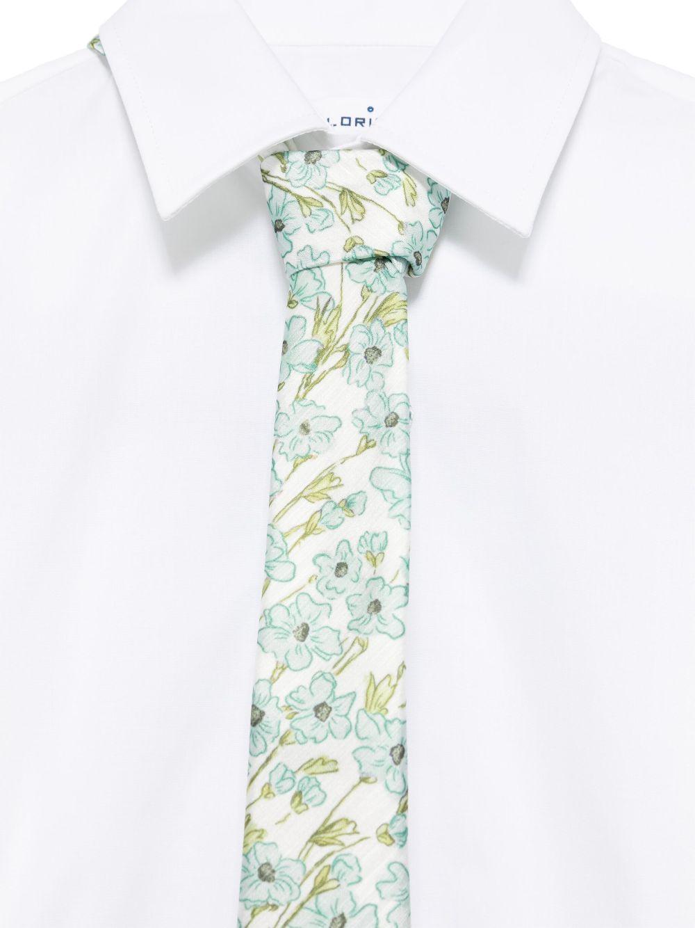 Completo di tre pezzi per bambino Colorichiari verde con rifinitura a righe - Rubino Kids