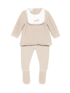 Completo maglione e pantaloni per neonata Paz Rodrìguez beige con chiusura con bottoni - Rubino Kids