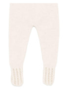 Completo maglione e pataloni per neonati Paz Rodríguez beige con dettagli traforati - Rubino Kids