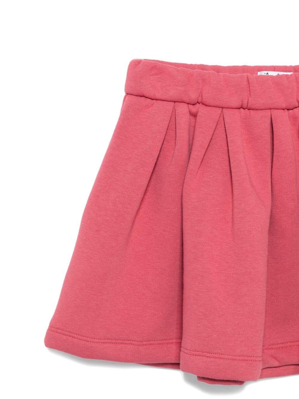 Completo per bambina Il Gufo rosa in misto cotone con elastico in vita - Rubino Kids